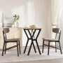 Mesa de comedor marco Y madera maciza pino y acero 50x50x75,5cm von , Küchen- und Esstische - Ref: Foro24-3282779, Preis: 76,...
