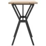 Mesa de comedor marco Y madera maciza pino acero 100x50x75,5 cm by , Kitchen and dining tables - Ref: Foro24-3282785, Price: ...