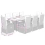 Set de comedor de jardín 9 pzas y cojines ratán sintético negro by , Garden sets - Ref: Foro24-3277630, Price: 1,00 €, Discou...