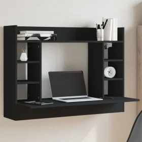 Escritorio de pared madera de ingeniería negro 105x48x75 cm von , Schreibtische - Ref: Foro24-847969, Preis: 79,99 €, Rabatt: %