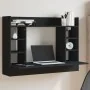 Escritorio de pared madera de ingeniería negro 105x48x75 cm von , Schreibtische - Ref: Foro24-847969, Preis: 81,42 €, Rabatt: %