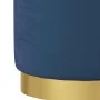 Taburete redondo con almacenaje terciopelo azul by , Folding stools and chairs - Ref: Foro24-340284, Price: 49,53 €, Discount: %