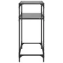 Mesa consola con superficie de vidrio negro acero 60x35x81 cm by , console tables - Ref: Foro24-846023, Price: 48,40 €, Disco...