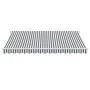 Toldo retráctil aluminio y tela gris antracita y blanco 4x3 m by , Awnings - Ref: Foro24-3216105, Price: 288,20 €, Discount: %