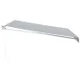 Toldo retráctil aluminio y tela gris antracita y blanco 4x3 m by , Awnings - Ref: Foro24-3216105, Price: 288,20 €, Discount: %