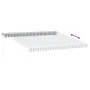 Toldo retráctil aluminio y tela gris antracita y blanco 4x3 m by , Awnings - Ref: Foro24-3216105, Price: 288,20 €, Discount: %