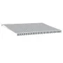 Toldo retráctil aluminio y tela gris antracita y blanco 5x3 m de , Toldos - Ref: Foro24-3216107, Precio: 355,87 €, Descuento: %