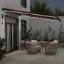 Toldo retráctil automático con LEDs color burdeos 400x350 cm by , Awnings - Ref: Foro24-3215001, Price: 832,09 €, Discount: %