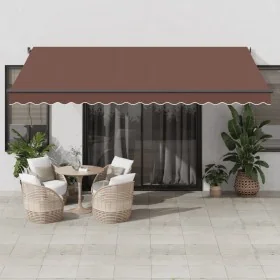 Toldo retráctil automático marrón 450x300 cm von , Markisen - Ref: Foro24-3310213, Preis: 462,69 €, Rabatt: %
