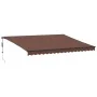 Toldo retráctil automático marrón 450x300 cm by , Awnings - Ref: Foro24-3310213, Price: 462,75 €, Discount: %