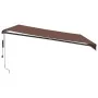 Toldo retráctil automático marrón 450x300 cm by , Awnings - Ref: Foro24-3310213, Price: 462,75 €, Discount: %
