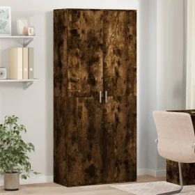 Aparador alto madera de ingeniería roble ahumado 80x35x180 cm von , Schließfächer und Lagerschränke - Ref: Foro24-3276655, Pr...