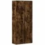 Aparador alto madera de ingeniería roble ahumado 80x35x180 cm by , Lockers and storage cabinets - Ref: Foro24-3276655, Price:...