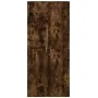 Aparador alto madera de ingeniería roble ahumado 80x35x180 cm by , Lockers and storage cabinets - Ref: Foro24-3276655, Price:...
