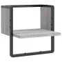 Estante de pared con barra gris Sonoma 30x25x30 cm de , Estantes y estanterías - Ref: Foro24-836281, Precio: 11,95 €, Descuen...