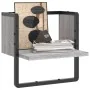 Estante de pared con barra gris Sonoma 30x25x30 cm de , Estantes y estanterías - Ref: Foro24-836281, Precio: 11,95 €, Descuen...