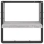 Estante de pared con barra gris Sonoma 30x25x30 cm de , Estantes y estanterías - Ref: Foro24-836281, Precio: 11,95 €, Descuen...