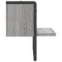 Estante de pared con barra gris Sonoma 30x25x30 cm de , Estantes y estanterías - Ref: Foro24-836281, Precio: 11,95 €, Descuen...