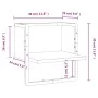 Estante de pared con barra gris Sonoma 30x25x30 cm de , Estantes y estanterías - Ref: Foro24-836281, Precio: 11,95 €, Descuen...