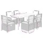 Set comedor de jardín 7 pzas con cojines ratán sintético beige de , Conjuntos de jardín - Ref: Foro24-3263017, Precio: 701,88...