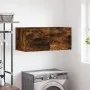 Armario de pared madera ingeniería roble ahumado 80x36,5x35 cm by , Lockers and storage cabinets - Ref: Foro24-830089, Price:...