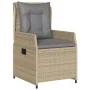 Set comedor de jardín 5 pzas con cojines ratán sintético beige by , Garden sets - Ref: Foro24-3262870, Price: 543,83 €, Disco...