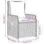 Set comedor de jardín 7 pzas con cojines ratán sintético beige by , Garden sets - Ref: Foro24-3262872, Price: 744,32 €, Disco...