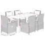 Set comedor de jardín 7 pzas con cojines ratán sintético beige by , Garden sets - Ref: Foro24-3262879, Price: 769,11 €, Disco...