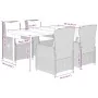 Set comedor de jardín 5 pzas con cojines ratán sintético beige de , Conjuntos de jardín - Ref: Foro24-3262885, Precio: 567,28...