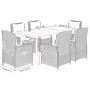 Set comedor de jardín 7 pzas con cojines ratán sintético beige by , Garden sets - Ref: Foro24-3262893, Price: 812,91 €, Disco...
