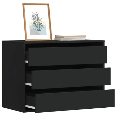 Cajonera de esquina madera de ingeniería negra 80x41x58 cm de , Cajoneras - Ref: Foro24-852853, Precio: 126,38 €, Descuento: %