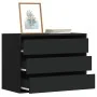 Cajonera de esquina madera de ingeniería negra 80x41x58 cm de , Cajoneras - Ref: Foro24-852853, Precio: 126,38 €, Descuento: %
