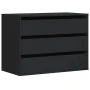 Cajonera de esquina madera de ingeniería negra 80x41x58 cm de , Cajoneras - Ref: Foro24-852853, Precio: 126,38 €, Descuento: %