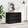 Cajonera de esquina madera de ingeniería negra 80x41x58 cm de , Cajoneras - Ref: Foro24-852853, Precio: 126,38 €, Descuento: %