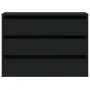 Cajonera de esquina madera de ingeniería negra 80x41x58 cm de , Cajoneras - Ref: Foro24-852853, Precio: 126,38 €, Descuento: %