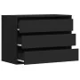 Cajonera de esquina madera de ingeniería negra 80x41x58 cm de , Cajoneras - Ref: Foro24-852853, Precio: 126,38 €, Descuento: %