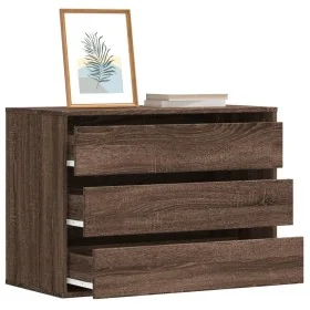 Cajonera de esquina madera ingeniería marrón roble 80x41x58 cm by , Drawers - Ref: Foro24-852858, Price: 109,37 €, Discount: %