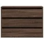 Cajonera de esquina madera ingeniería marrón roble 80x41x58 cm de , Cajoneras - Ref: Foro24-852858, Precio: 111,60 €, Descuen...