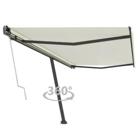 Toldo de pie automático crema 500x350 cm by , Awnings - Ref: Foro24-3069867, Price: 659,15 €, Discount: %