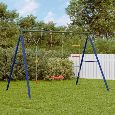 Juego de columpios de exterior con escalera y cuerda de discos by , Swings and play structures - Ref: Foro24-3283604, Price: ...