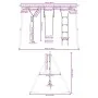 Juego de columpios de exterior con escalera y cuerda de discos by , Swings and play structures - Ref: Foro24-3283604, Price: ...