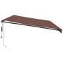 Toldo retráctil automático marrón 600x350 cm by , Awnings - Ref: Foro24-3215417, Price: 736,16 €, Discount: %