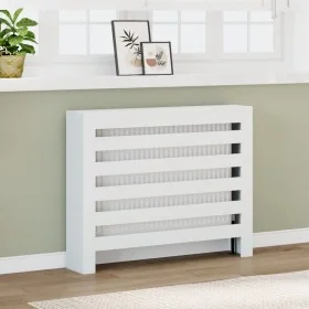 Cubierta de radiador madera de ingeniería blanco 104x20x82 cm by , Accessories for heating radiators - Ref: Foro24-852690, Pr...