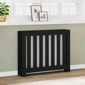 Cubierta de radiador madera de ingeniería negro 104x20x82 cm von , Zubehör für Heizkörper - Ref: Foro24-852736, Preis: 73,51 ...