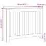 Cubierta de radiador madera ingeniería marrón roble 104x20x82cm von , Zubehör für Heizkörper - Ref: Foro24-852741, Preis: 63,...