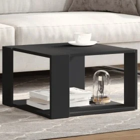 Mesa de centro madera de ingeniería negra 51,5x51,5x30 cm by , Coffee table - Ref: Foro24-848137, Price: 46,91 €, Discount: %