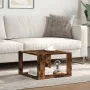 Mesa de centro madera ingeniería roble ahumado 51,5x51,5x30 cm de , Mesas de centro - Ref: Foro24-848140, Precio: 42,93 €, De...