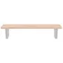 Estante de lavabo de pared de acero y madera maciza de roble de , Tocadores de baño - Ref: Foro24-3302330, Precio: 71,69 €, D...