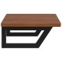 Estante de lavabo de pared de acero y madera maciza de roble de , Tocadores de baño - Ref: Foro24-3302347, Precio: 81,32 €, D...