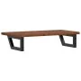 Estante de lavabo de pared de acero y madera maciza de roble de , Tocadores de baño - Ref: Foro24-3302347, Precio: 81,32 €, D...